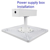LED 캐노피 빛 60w 80w 100w 150w 뒤뜰 차고 LED 주유소 램프 표면 탑재 recessed 탑재 된 휘발유 역 빛, 02 80W_03 Cold White 6000K, 02 Power Supply Box