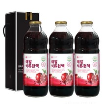 바로푸드 레알 석류 원액, 레알석류원액 3병 + 선물상자, 1L