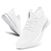 탕파기 남성 운동화 레이스 업 가볍고 편안한 통기성 Tenis Masculino Zapatillas Hombre, 06 WHITE_03 42
