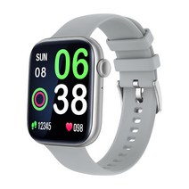 스마트 워치 손목 시계 밴드 스트랩 팔찌 COLMI P45 1.81 인치 블루투스 전화 Smart Watch 남성 지원 118 스포츠 여성 PK iwo 13 W27 W37 Pro, [03] Silver