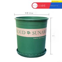 ZZJJC 화분 대전다육플라스틱 특대호 월계다육분재 화분수지갤런 화분, 높이 1.5갤런 [구경 18cm]2개입, 화분받침(비료 보내기+뿌리가루)함유
