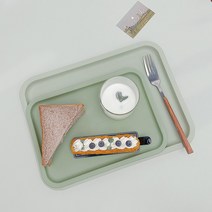 룩홈 주방 북유럽 카페 감성 트레이 사이즈, 그린