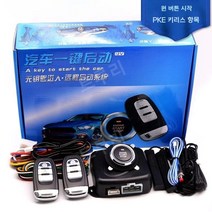 12V 자동차원격시동 장치 경보기 원격제어 장치키 시동, Q, 1개