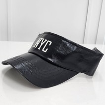 한스모자 nyc선캡 썬바이져 남녀공용 물놀이 수영장 골프 썬캡, 블랙