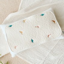 마롤로뜨 아기베개 커버 유아 아기땀 베개 패드 신생아 100수 순면, 크앙디노_아기땀베개커버