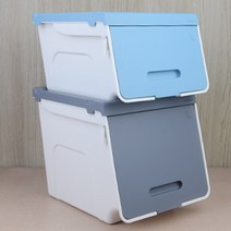 쌓아쓰는 적층형 옷보관 상자 옷장수납방법 좁은방, 일반 대 - 아이보리