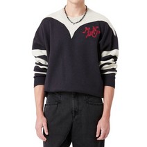 이자벨마랑 니트 알반 로고 스트라이프 22FW PU1961 22A071H BKMD