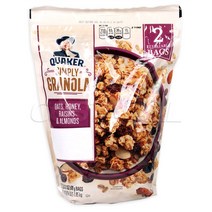 퀘이커 그래놀라 시리얼 978g 뮤즐리 무슬리, 1개