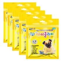 아모스 탱탱 아이클레이 파우치 5p, 노랑, 5개