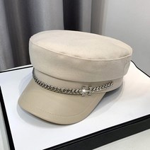 가죽 모자 군용 가 겨울 모직 뉴스 보이 모자 여성용 빈티지 솔리드 플랫 탑 베레모