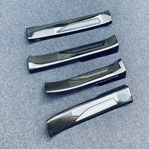 휠체어 진입판 문턱 안전 경사판 내부 도어 웰컴 페달 바 커버 트림 렉서스 RX 350h 450h 500h 2024 용 씰 자동차 액세서리, 없음, 2.outside ss black