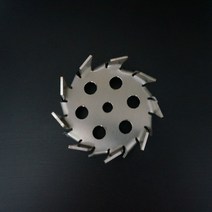교반기 날 혼합기 날개 부품 1pc 실험실 스테인레스 스틸 톱니 형 교반기 분산 디스크, 180mm