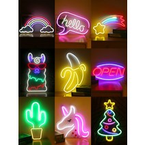 LED 네온사인 인플루언서 침실룸 배치 랜턴 청바 바 무드등 벽걸이 아이디어 장식 ins등, 옵션14, 리모콘【USB 스위치】플러그 나사 패치 배달