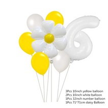 볼풀 놀이장 데이지 생일 파티 장식 어린이 깃발 당기기 플레이트 첫 용품 7 인치, [12] one pink