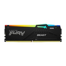 Kingston 킹스턴 Fury 비스트 RGB 16GB 5200MT/s DDR5 CL40 DImm 데스크탑 메모리(2개 키트) | 인텔 XMP 3.0 적외선 동기화 기술 오버클럭, 5200MT/s_64GB (2x32GB)