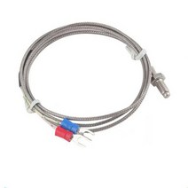 실내 온도 조절기 보일러 ac220v dc 5v 12v 24v led 디지털 컨트롤러 -60 500도 k 형 m6 열전대 센서 프로브, 2미터 K형