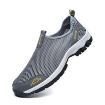 신제품 남성 여름 편한 캐주얼 신발 슬립온 통기성 에어 메쉬 플랫 트레이너 스니커즈 워터 로퍼 사이즈 3949
