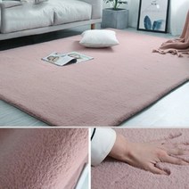양털러그 먼지없는 원형 침대밑 장모 극세사 거실 러그 모조 토끼 모피 카펫 편안한 부드러운 플러시 깔개 현대 간단한 침실 발코니 쿠션 단색 소파 매트