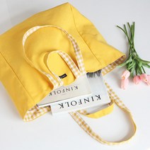 [나크21] 체크배색 포인트인 데일리 에코백 NKA-BG-26