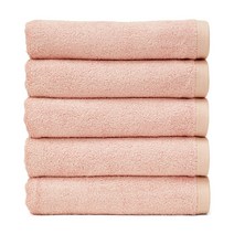 100%국내생산 타월톡톡 뱀부얀 호텔수건 150g 5장 세트 항균 여름 수건, 인디핑크, 5개