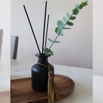 디퓨저 공병 용기 만들기 디퓨저 방향제 재료 우드 스틱 프리미엄 유리병 마개 포함100ML, 선택안함, 선택안함, 블랙