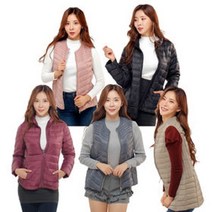 초경량 여성베스트 여성 필수품 오리털 패딩조끼 포켓조끼