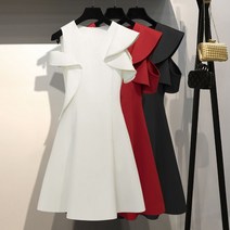 프릴 수입 피로연 2부 원피스 플레어 웨딩 스몰 이부 브라이덜샤워 촬영 캐주얼 사복 의상 유색 연주 제주 스냅 스튜디오 브라이덜샤워 연예인 아이유 드레스