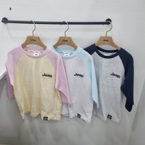 지프키즈 키즈 7부 라글란 티셔츠 KO2TSU022