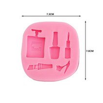 초콜릿만들기 폴리머 클레이 용 메이크업 도구 립스틱 실리콘 몰드 초콜릿 캔디 3D 공예 컵케익 퐁당 케이크 장식, [04] 3