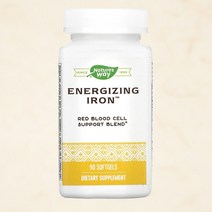 네이처스웨이 Iron 철분 8mg 비타민B12 시아노 코발라민 90캡슐, 90캡슐 1개