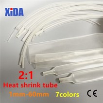 1 미터 2:1 열 수축 튜브 투명한 랩 와이어 키트 판매 커넥터 케이블 슬리브 DIY 수리, 18mm, green