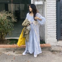 오조드파파)샤르망원피스(스카이블루) V0316