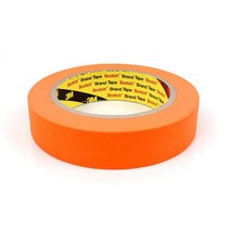 3M 종이 마스킹 테이프 25mm x 40M 주황 라인테이프 마스킹테잎 도색 도장