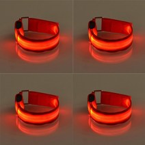 승마 조명 말 다리 스트랩 밤 승마 장비 야외 스포츠 승마 용품 말 다리 안전 벨트, 오렌지 4개