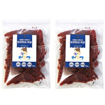 아침애 [대용량] 오리안심 육포 300g x 2개세트, 단품없음