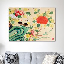 나봄갤러리 화조도 모란 ll 모란그림, 5.캔버스 액자