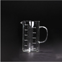 카페클럽 글라스 계량 서버 500ml, 혼합색상, 4개