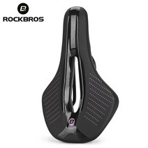 ROCKBROS 자전거 안장 MTB 도로 좌석 초경량 통기성 편안한 쿠션 레이싱 소프트 사이클링 편안한안장