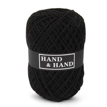 브랜드얀 마(1볼) 린넨사 가방 소품 뜨개실, 16번 블랙