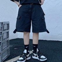 어썸클로젯 콘타 사이드 포켓 와이드 5부 카코팬츠