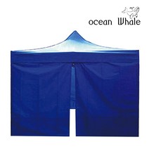 CISO 접이식 야외 천막 3x3 ABC세트 (지붕+프레임+심플바람막이4면) 포장마차 캐노피 행사용천막, (ABC세트)레드