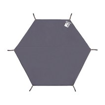 지상을 위한 또는 천막의 밑에 큰 조밀한 천막 방수포 발자국에 경량 방수 야영 방수포, 옥스포드 천, 회색