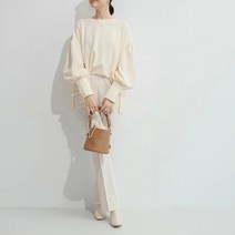 퓨어 상의 여 가을 루즈핏 옆트임