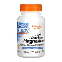 닥터스베스트 고흡수 킬레이트 마그네슘 100mg 120정 알비온 중년여성 임산부 부신, 1개, 120개