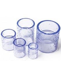 PVC부속 파이프 마개 배관 투명 pvc 커플 링 커넥터 pvc 조인트 투명 두꺼운 피팅 수족관 내경 20 40mm, 투명한, 25mm