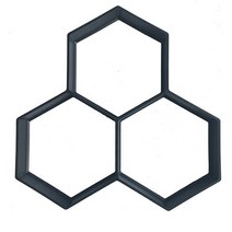 보도블럭 금형 벽돌 몰드 블럭바닥 포장 원 도보 포장 수동 포장 시멘트 돌 도로 콘크리트 경로 제조기 재사용 가능벽돌틀 석고 담장 정원 연못, i