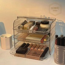 [고르소]고르소 심플 컨트리 화장품 수납함 정리함 보관함 화장, 색상:오렌지|사이즈:단품
