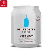 BLUE BOTTLE COFFEE Cold Brew 블루보틀 커피 콜드 브루 캔 커피 8 fl oz 250ml 6팩