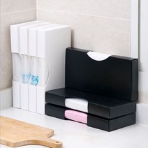 비닐봉투 정리 보관 케이스 깔끔 수납 위생팩 장갑 정리함, 3.대 화이트, 1개