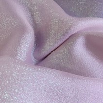 이리데센트 오가닉자 원단 1미터 - 반짝이는 소재로 만든 꿈과 현실의 만남 무지개색, Light Pink_150cm x 10M